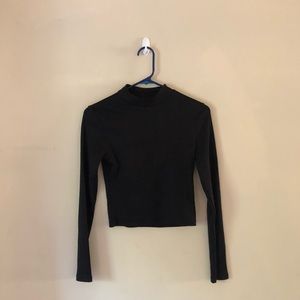 Black turtleneck - Crop top